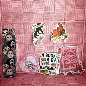Bookish Stickers & Bookmarks
